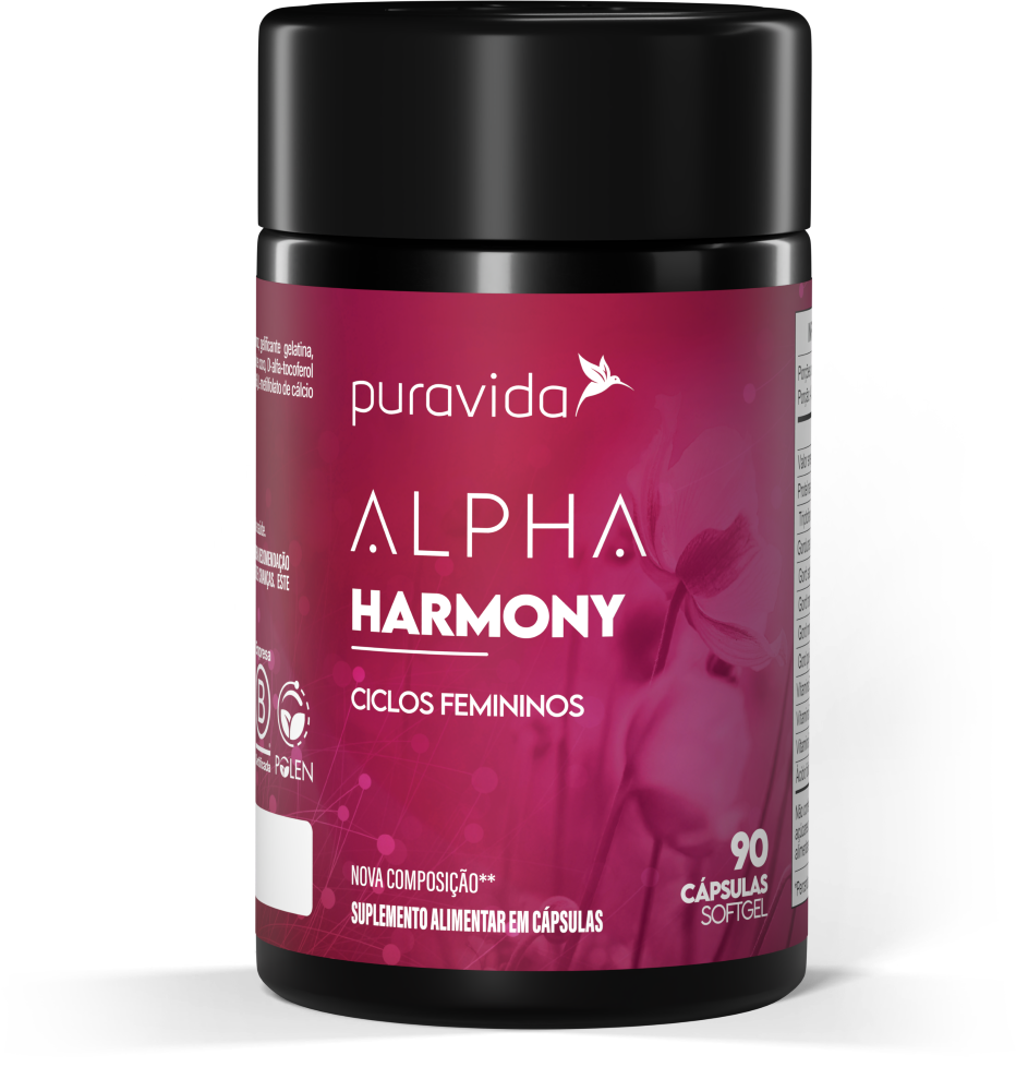 Imagem da Embalagem do Produto Alpha Harmony com Flores